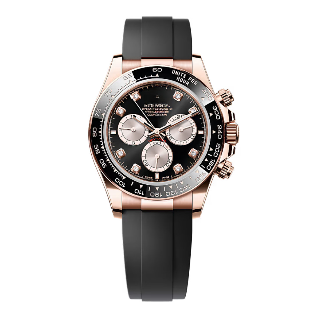 Speed Racing Chrono 40 – Black Dial | Rubber Strap